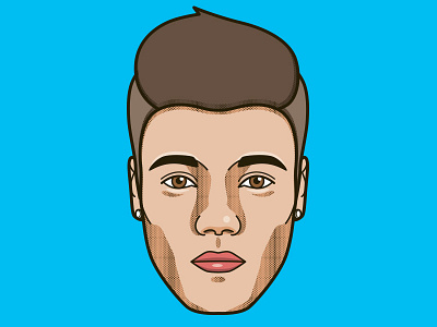 #41 Justin Bieber bieber digital freelance illustrator illustration illustrator justin portrait vector