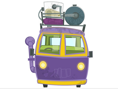 VW Bus - Brownjames Freelance Illustrator freelance illustrator illustration illustrator vehicle designer vw vw bus vw kombi vw van