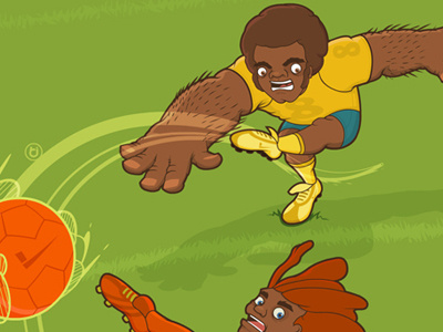 Football - Brownjames Freelance Illustrator