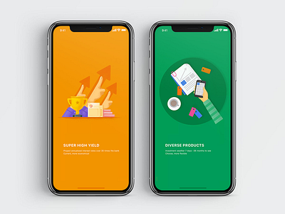 Welcome page design app illustration ui