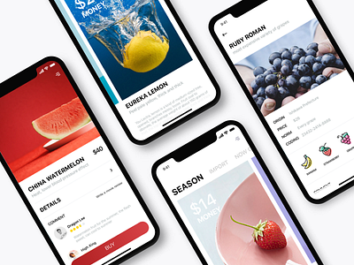 High Grade Fruit app fruit，invitation ui