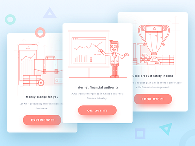 Financial Window financial illustration invites scene state window