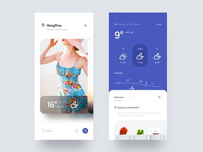 Good Weather 🏜 beauty blue design dragonlee icon mood ui ux weather weather app weather icon