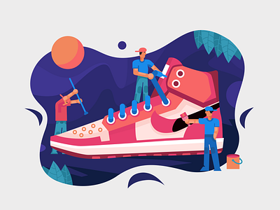 Custom AJ_1👅 aj aj 1 basketball custom dragonlee illustration jordan nike sneakers