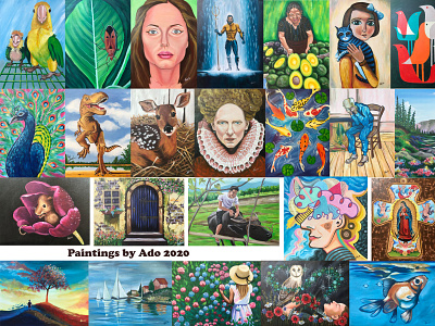 Paintings Sampler 2020 acrylic acrylic paintings paintings