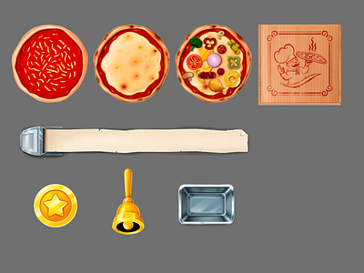 Pizza Game - Assets mobile game art