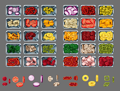 Pizza Game Assets mobile game art