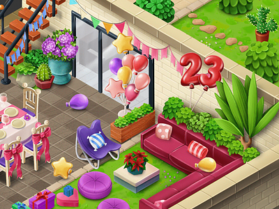 Isometric Game - Birthday Level