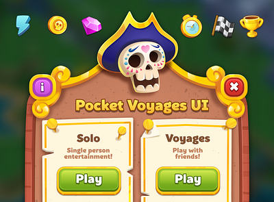 Pocket Voyages - UI game ui