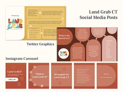 branded social media informational posts branding content design