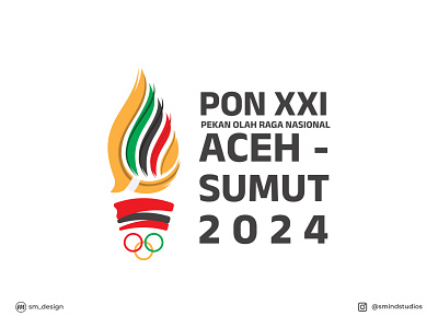 PON XXI Aceh - Sumut 2024 Logo brand identity branding design graphic design logo logo design vector