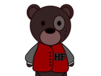Humble Forever Bear. app bear cartoon illustration logo vector