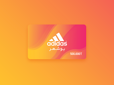 Gift card design for Bushehr Adidas store