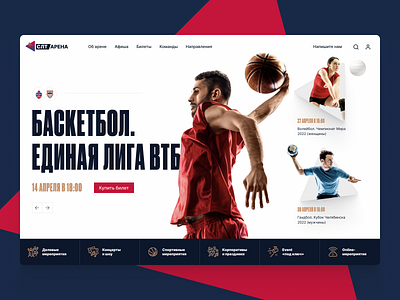 SLT Arena Website Concept