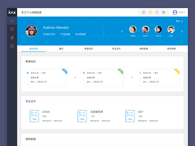 Employee Info admin app chart clean dashboard graph influencer interface layout minimal ui user