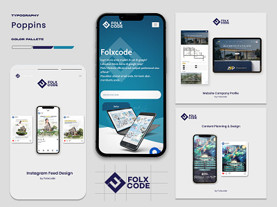 FOLXCODE Portofolio app branding design graphic design logo