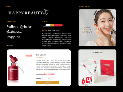 Happybeauty branding branding design graphic design logo typography ui ux