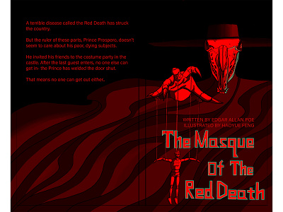 The Masque of The Red Death book illustration illustration