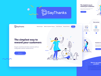 SayThanks Branding & Landing Page WIP