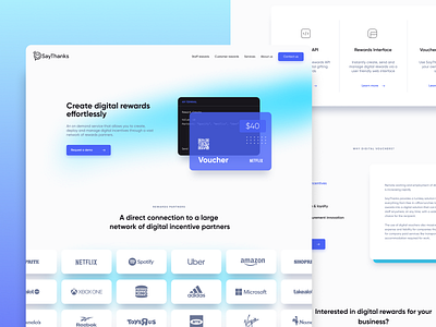 SayThanks Landing Page WIP