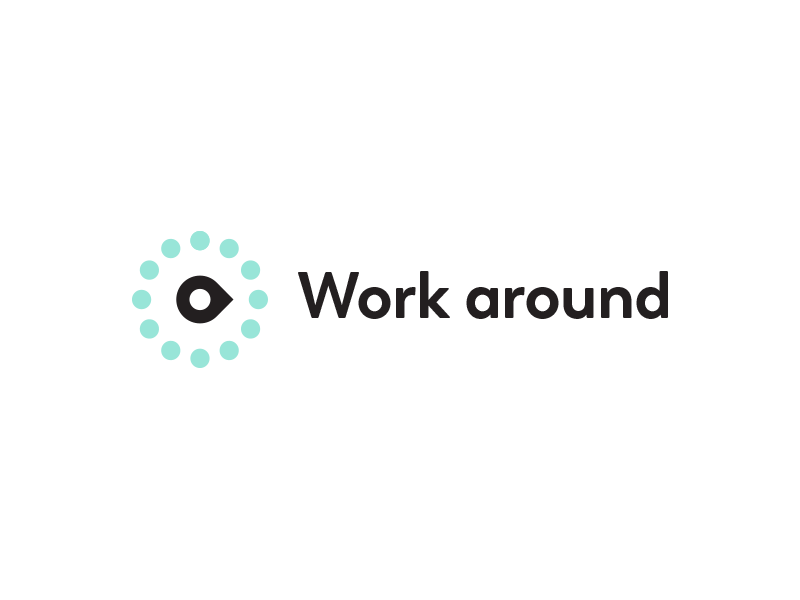 Work Around - Logo for a co-working space. by Anja van Staden on Dribbble