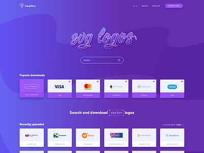 SVG Logos - Landing Page Work in Progress