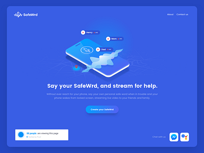 SafeWrd Landing Page Work in Progress