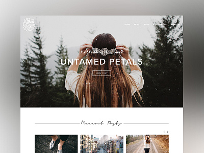 Bethany Marie Website Redesign dashboard header style guide type ui user interface web web design