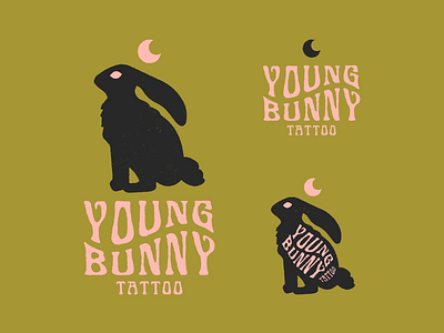 Young Bunny Tattoo branding bunny colorful illustration illustrator logo rabbit retro tattoo vector