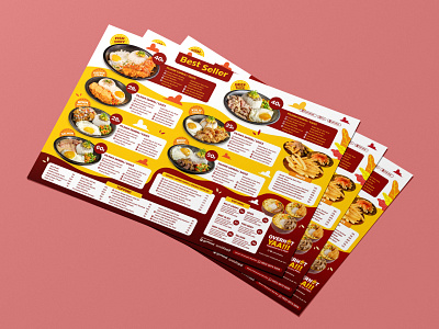 Menu Design | Overhot Yaa!!! branding design graphic design