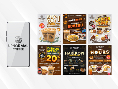 Social Media Design | Instagram Post | Upnormal Coffee branding design graphic design vector