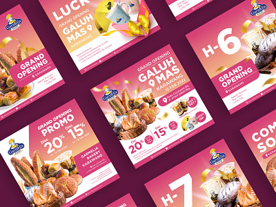 Social Media Design | Instagram Post | Garmelia Bakery branding design graphic design vector