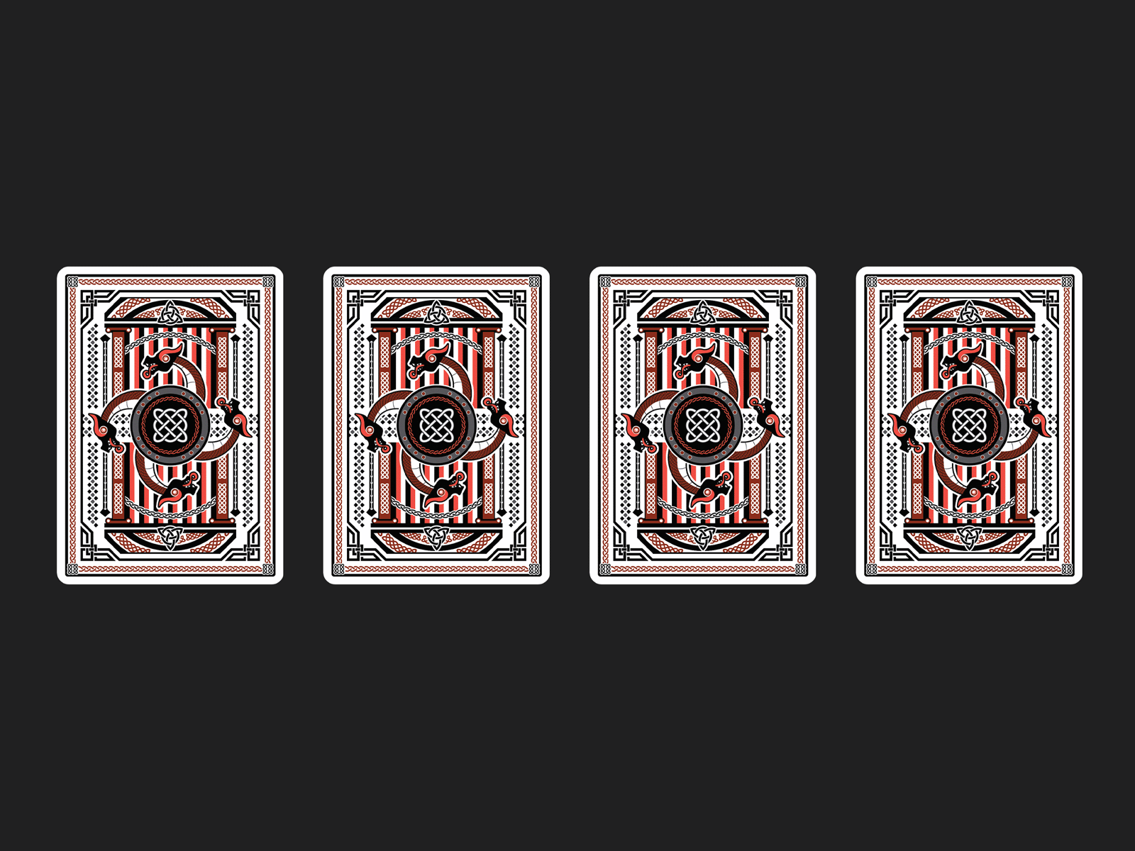 Bicycle Vikings Playing Card Custom Playing Cards by Willy Handoyo on Dribbble