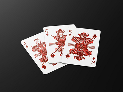 Bicycle Vikings Playing Card | Custom Playing Cards design graphic design illustration vector