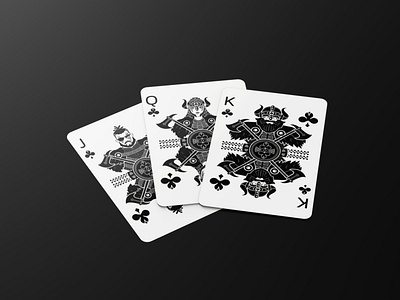 Bicycle Vikings Playing Card | Custom Playing Cards design graphic design illustration vector