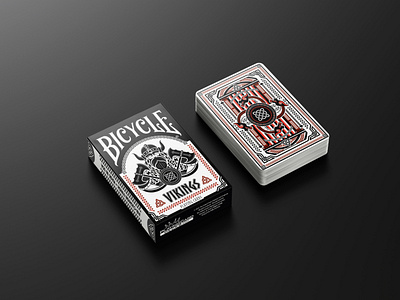 Bicycle Vikings Playing Card | Custom Playing Cards design graphic design illustration vector