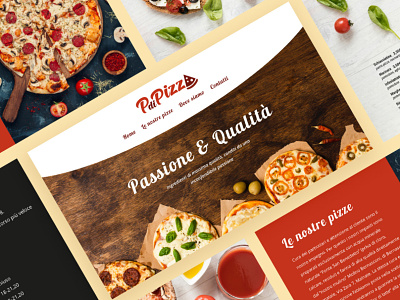 PdiPizza Website Mockup layout mockup pizzeria ui web web design website website design