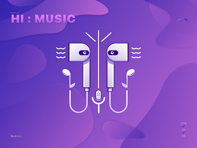 Hi Music illustration