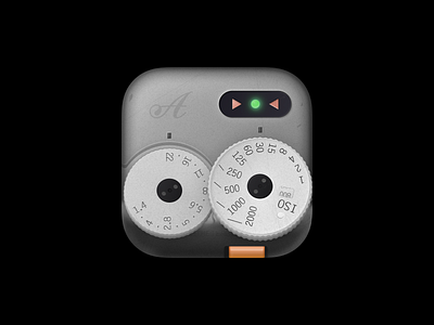 LightMeter35 Icon 3d appicon icon iconography ios led light lighting lightmeter meter skeuomorphic