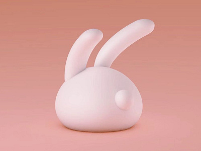 Rabbit c4d design rabbit