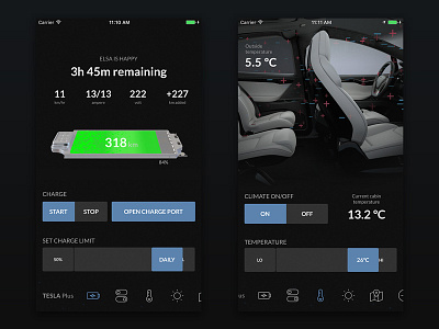 Tesla Plus for iOS (1/2) app apple car elon ev icons ios iphone model musk s tesla