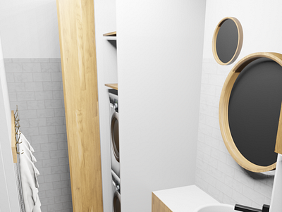 Bathroom 3d interior design