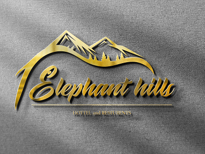 Elephant Hills Logo For Restaurants 3d branding design graphic design illustration logo motion graphics vector