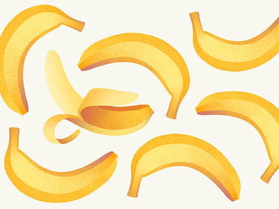 Banana digital illustration banana