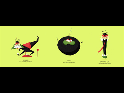 Aku Shape-shifting Malfunctions (Set of 3) aku cartoon network character illustration samurai jack