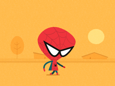 5pm Neighbourhood Watch animation character gif marvel spiderman
