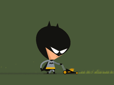Call: 1300-BAT-MOW by James Boorman on Dribbble