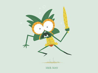 Mer-Man (Photoshop Experiment) character illustration mer man motu photoshop