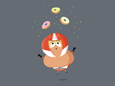 Porkins Floats to Heaven character donuts illustration porkins star wars