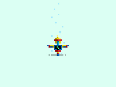 It's windy out! character motu 8 bit pixel sy klone